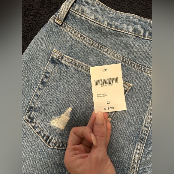 Forever 21 Retro High Rise Distressed Denim Shorts - Picture 10 of 11